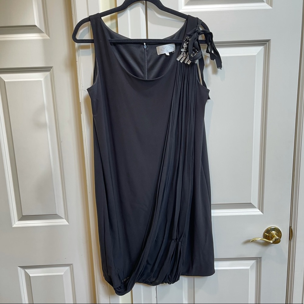 Mignon Black Toga Style Dress